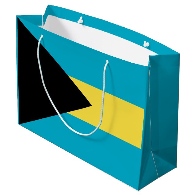 Grand Sac Cadeau Drapeau bahamien (Dos Angle)