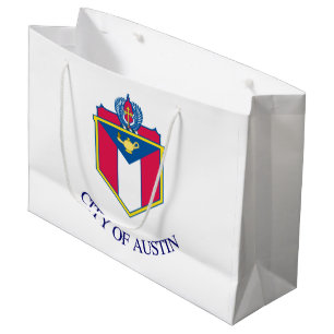 Grand Sac Cadeau Drapeau d'Austin, Texas