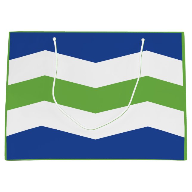 Grand Sac Cadeau Drapeau de Burlington, Vermont (Devant)