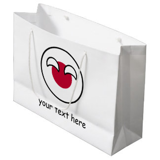 Grand Sac Cadeau Drapeau de campagne amusant Geeky Japon