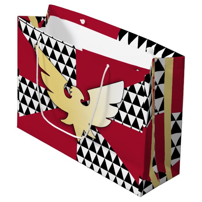 Grand Sac Cadeau Drapeau de fierté Drag (Devant Angle)