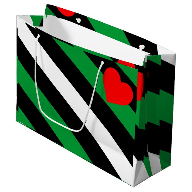 Grand Sac Cadeau Drapeau de fierté Leather Boi (Devant Angle)