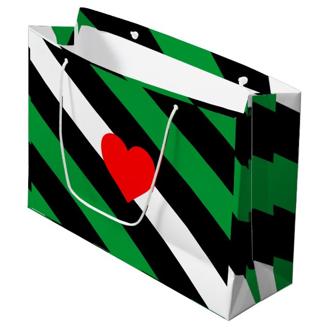 Grand Sac Cadeau Drapeau de fierté Leather Boi (Devant Angle)