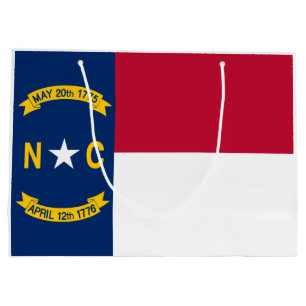 Grand Sac Cadeau Drapeau de la Caroline du Nord
