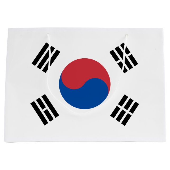 Grand Sac Cadeau Drapeau de la Corée du Sud (ROK) (Devant)