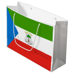 Grand Sac Cadeau Drapeau de la Guinée équatoriale