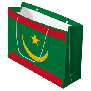 Grand Sac Cadeau Drapeau de la Mauritanie