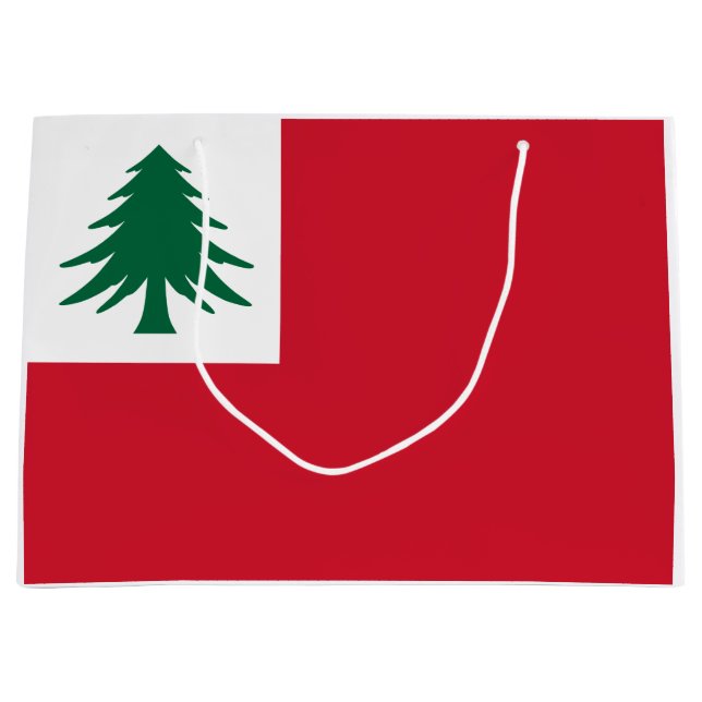 Grand Sac Cadeau Drapeau de la Nouvelle-Angleterre (Devant)