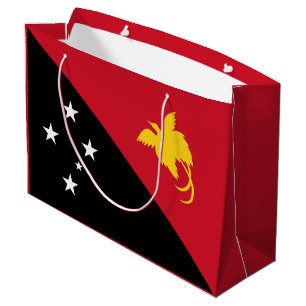 Grand Sac Cadeau Drapeau de la Papouasie-Nouvelle-Guinée
