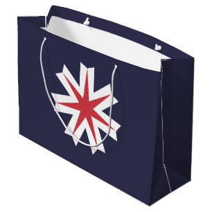 Grand Sac Cadeau Drapeau de la préfecture d'Hokkaido, Japon