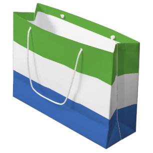 Grand Sac Cadeau drapeau de la Sierra Leone