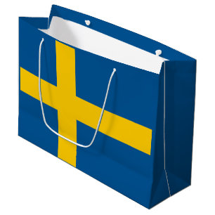 Grand Sac Cadeau Drapeau de la Suède