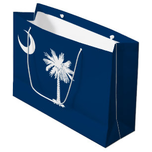 Grand Sac Cadeau Drapeau de l'État de la Caroline du Sud