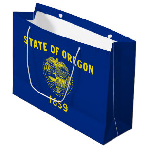 Grand Sac Cadeau Drapeau de l'État de l'Oregon