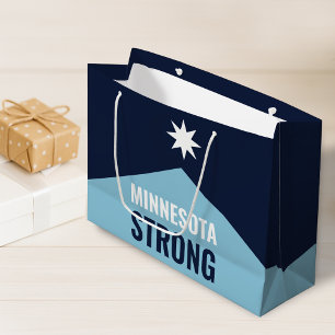 Grand Sac Cadeau Drapeau de l'État rebelle du Minnesota