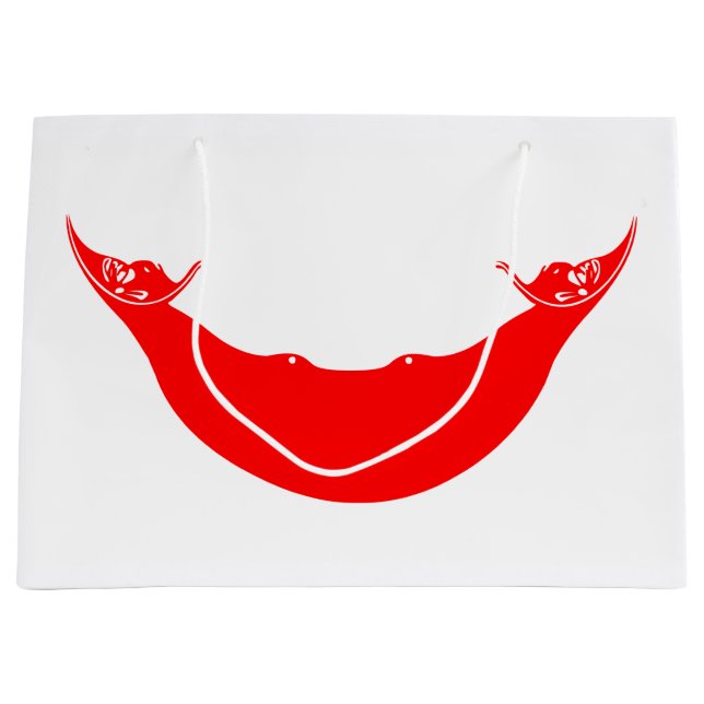 Grand Sac Cadeau Drapeau de l'île de Pâques (Rapa Nui) (Devant)