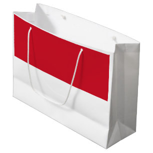 Grand Sac Cadeau Drapeau de Monaco