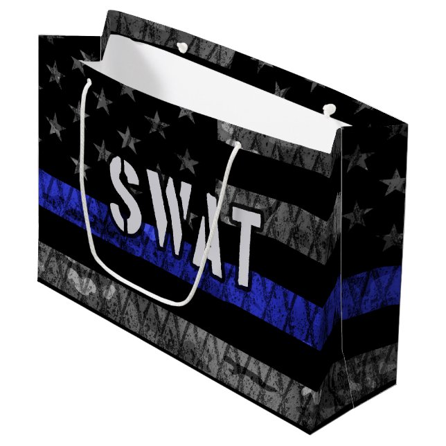 Grand Sac Cadeau Drapeau de police SWAT en état de détresse