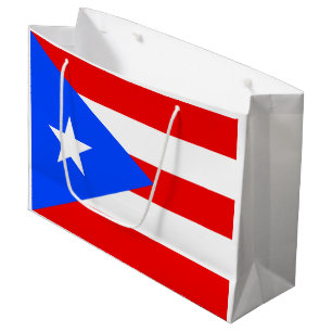 Grand Sac Cadeau Drapeau de Porto Rico
