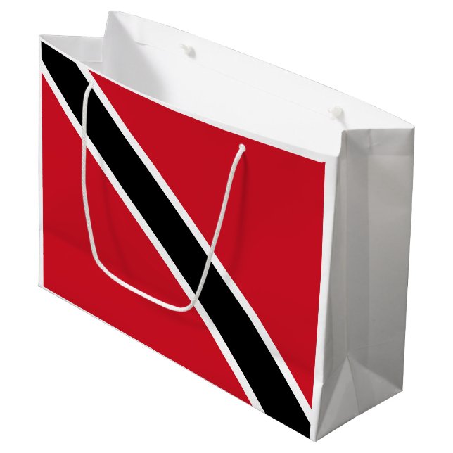 Grand Sac Cadeau Drapeau de Trinité-et-Tobago (Devant Angle)