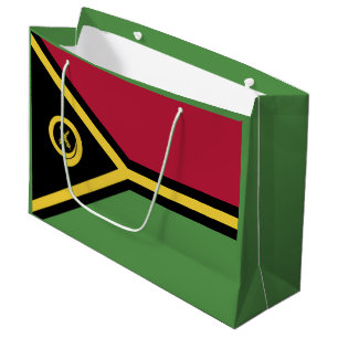 Grand Sac Cadeau Drapeau de Vanuatu