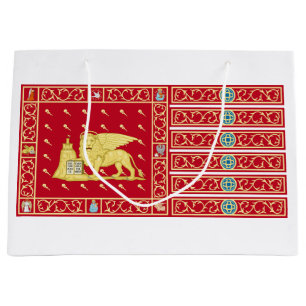 Grand Sac Cadeau Drapeau de Venise, Italie (Venezia, Vénétie, Itali