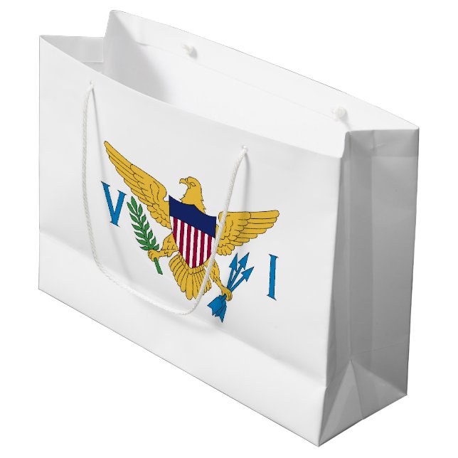 Grand Sac Cadeau Drapeau des îles Vierges américaines (Devant Angle)