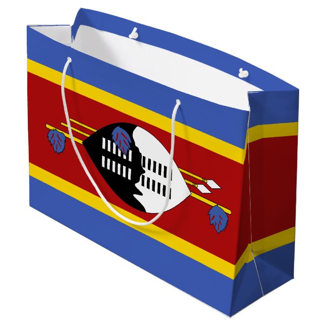 Grand Sac Cadeau Drapeau d'Eswatini (Dos Angle)