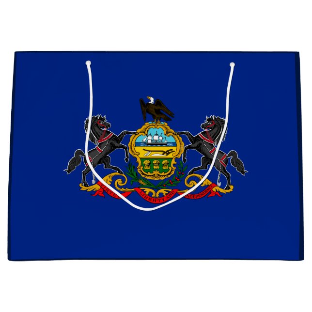 Grand Sac Cadeau Drapeau d'État de Pennsylvanie (Devant)