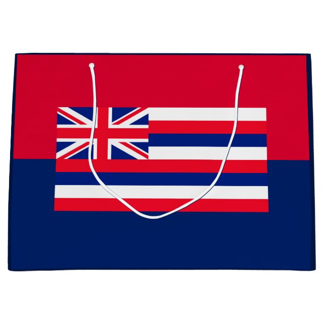 Grand Sac Cadeau Drapeau d'État d'Hawaii (Devant)