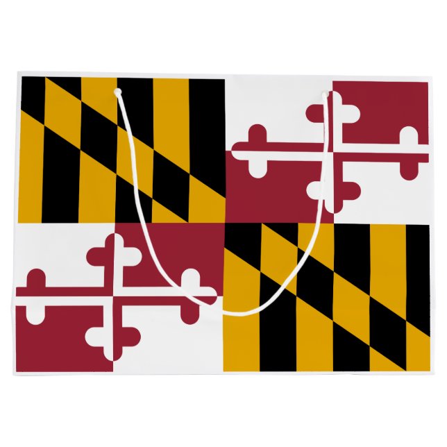 Grand Sac Cadeau Drapeau d'État du Maryland (Dos)
