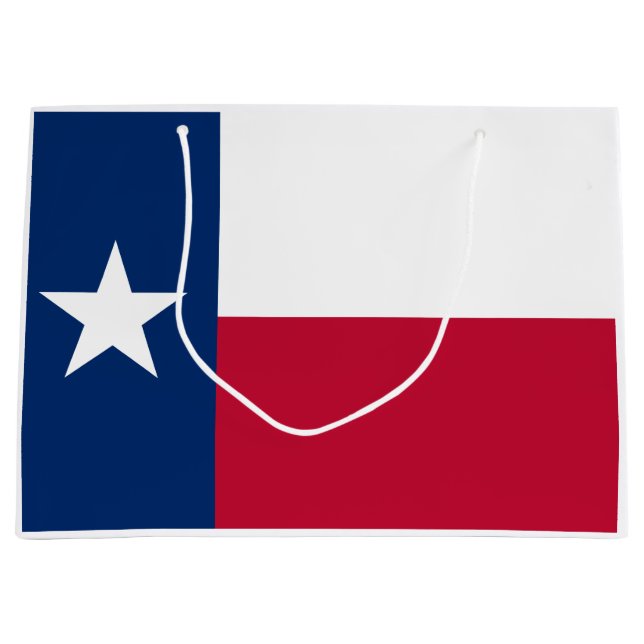 Grand Sac Cadeau Drapeau d'État texan (Texas) (Devant)