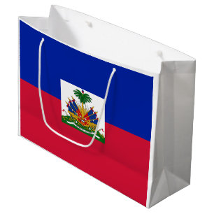 Grand Sac Cadeau Drapeau d'Haïti
