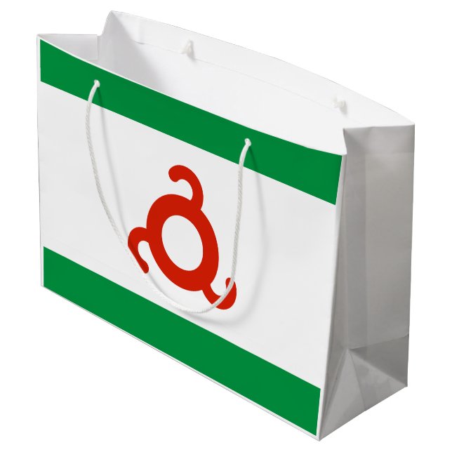 Grand Sac Cadeau Drapeau d'Ingushetie (Dos Angle)