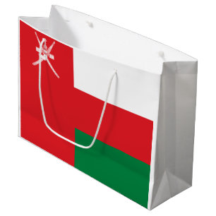 Grand Sac Cadeau Drapeau d'Oman