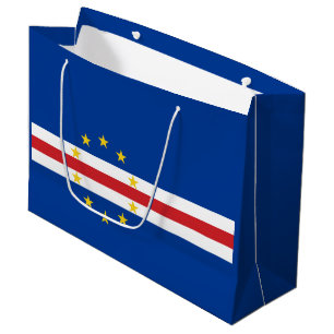 Grand Sac Cadeau Drapeau du Cap-Vert