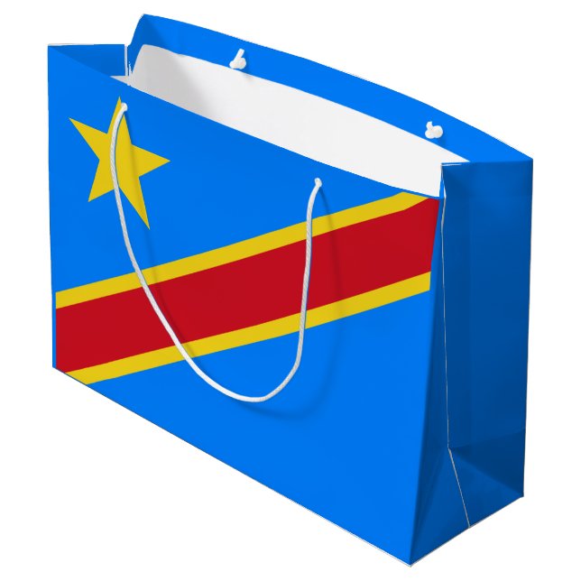 Grand Sac Cadeau Drapeau du Congo Kinshasa (Dos Angle)