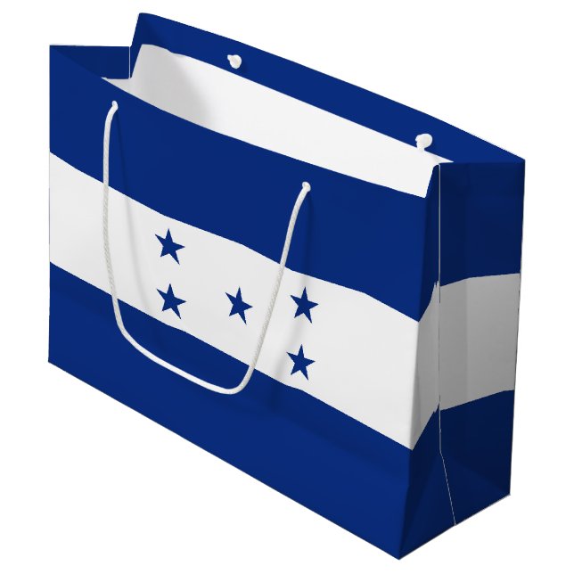 Grand Sac Cadeau Drapeau du Honduras (Devant Angle)