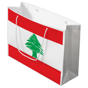 Grand Sac Cadeau Drapeau du Liban