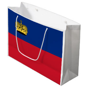 Grand Sac Cadeau Drapeau du Liechtenstein