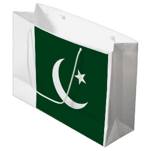 Grand Sac Cadeau Drapeau du Pakistan