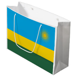 Grand Sac Cadeau Drapeau du Rwanda
