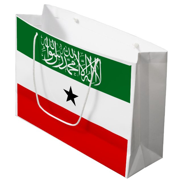 Grand Sac Cadeau Drapeau du Somaliland (Devant Angle)