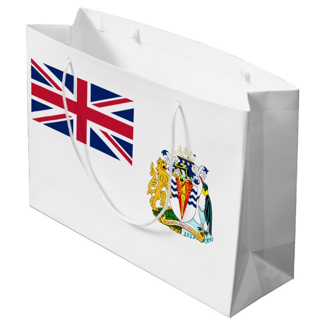 Grand Sac Cadeau Drapeau du territoire antarctique britannique (Dos Angle)
