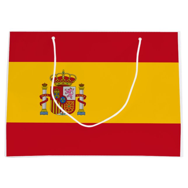 Grand Sac Cadeau Drapeau espagnol (Espagne) (Devant)