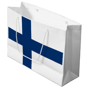 Grand Sac Cadeau Drapeau Finlande