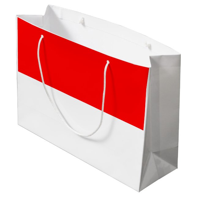 Grand Sac Cadeau Drapeau Indonésie (Dos Angle)