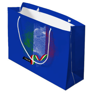 Grand Sac Cadeau drapeau italien