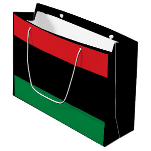 Grand Sac Cadeau Drapeau panafricain, Joyeux Kwanzaa