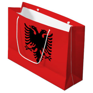 Grand Sac Cadeau Drapeau patriotique albanais